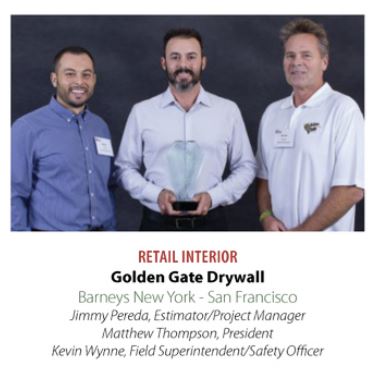 Award Golden Gate Drywall